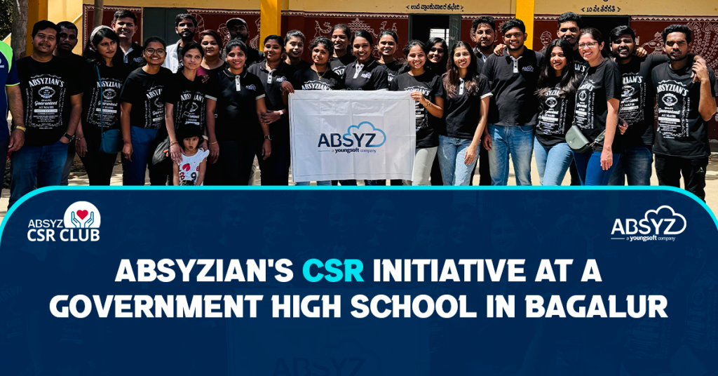 csr initiative at a government high school in bagalur