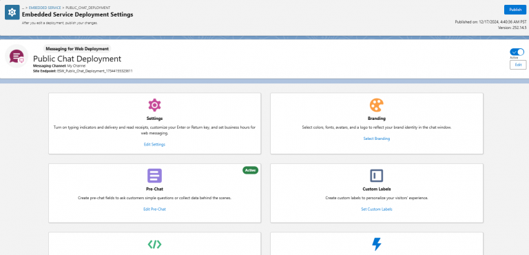 Embedded Service Deployment